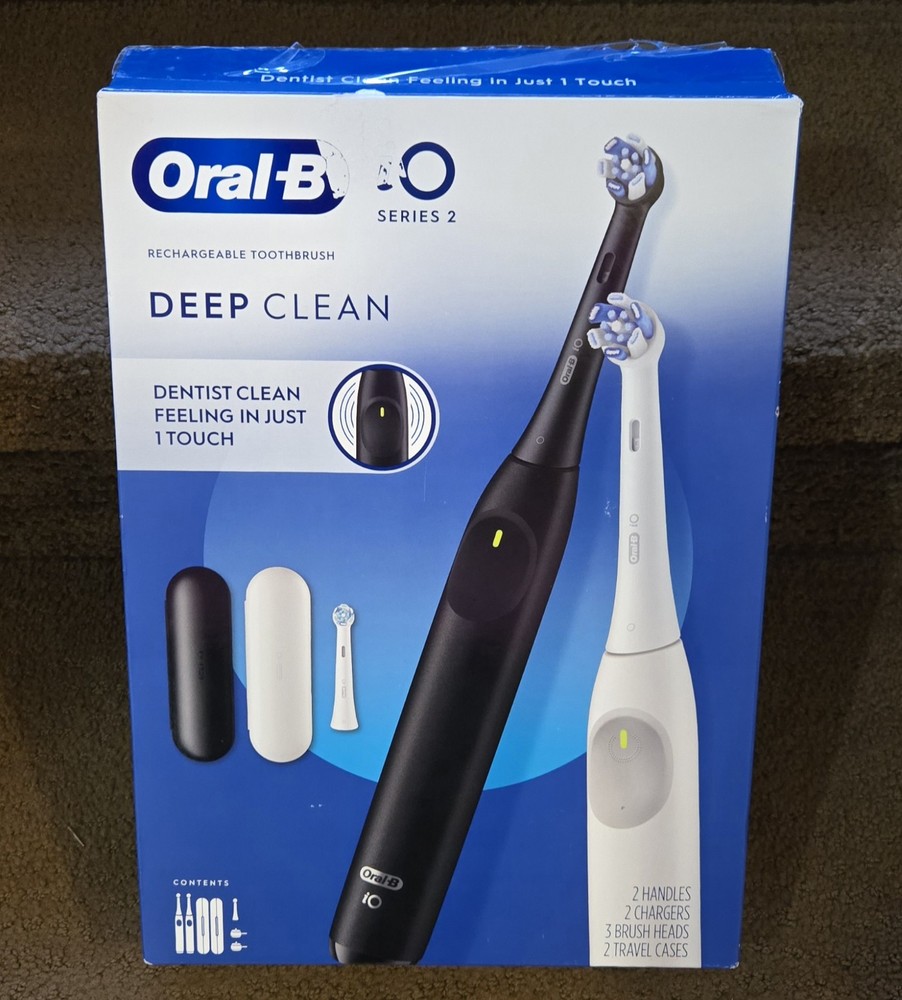 Oral-B iO Series 2 Electric Toothbrush, NEW OPEN BOX Complete set