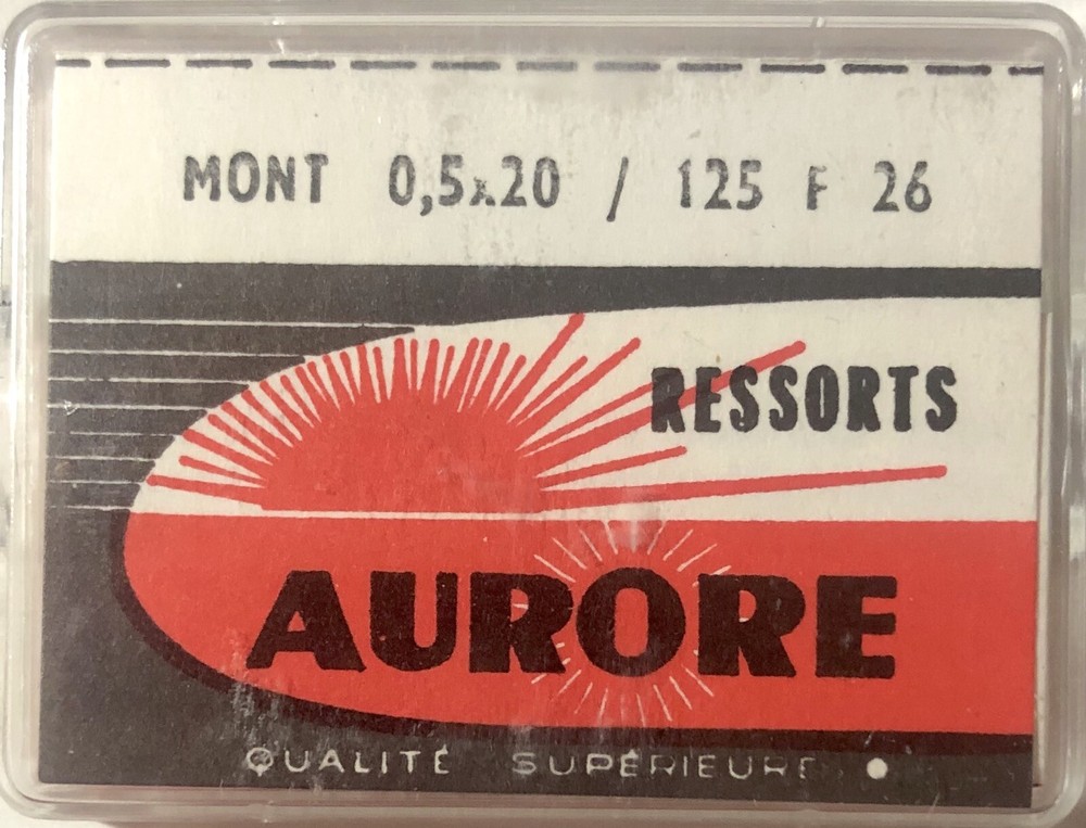 1X=1 Mainspring X 1701 1.25 X 0.075 Ø 7.5 Watch Spring 125 F 26 0.5 X 23
