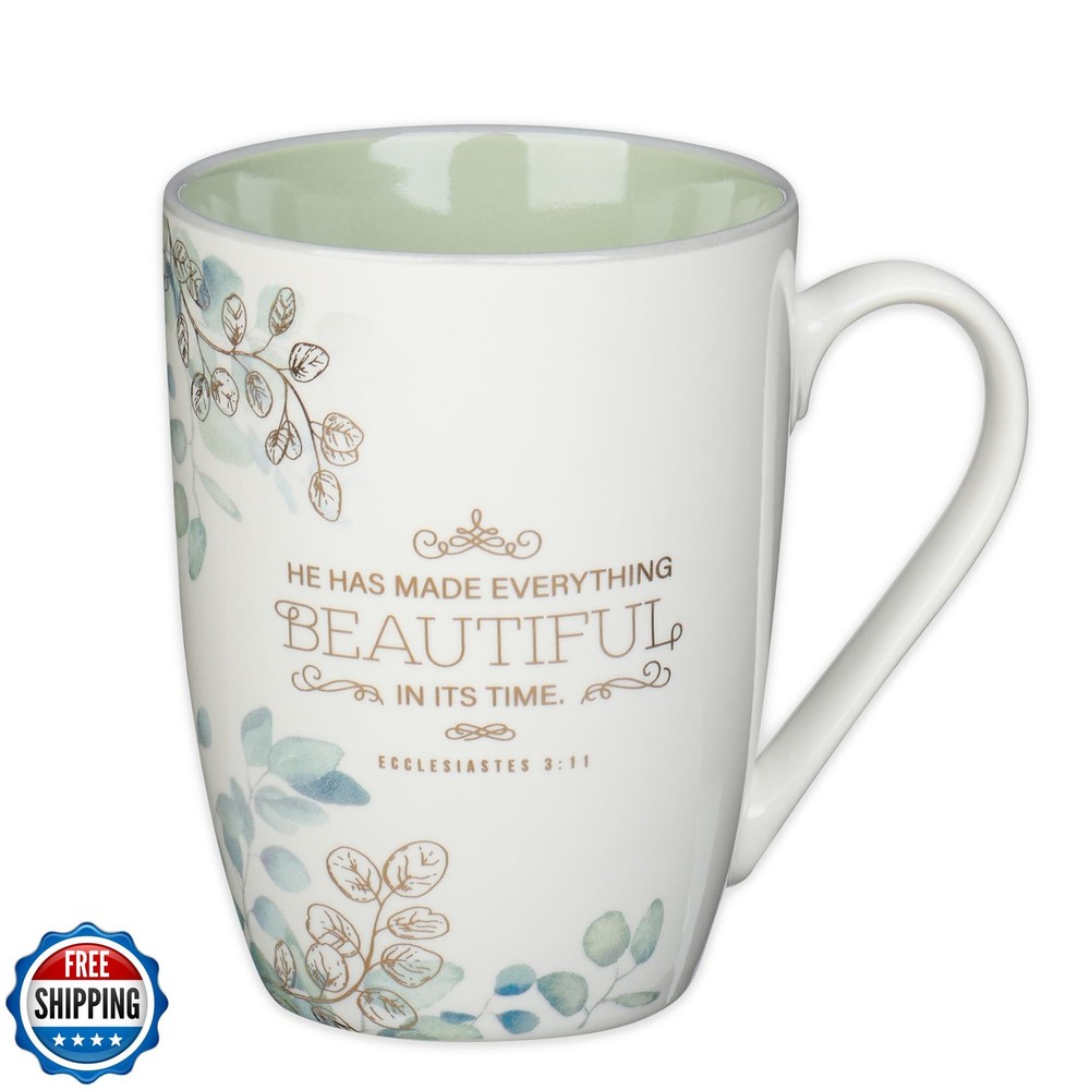 Christian Art Gifts Ceramic Inspirational Coffee Tea Mug for Women Made Every Day Count