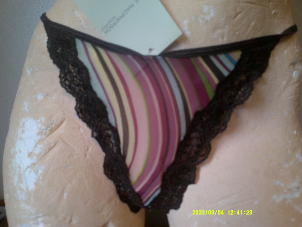 Large - New Elle Macpherson Intimates 'Karma' String Back Thong Large