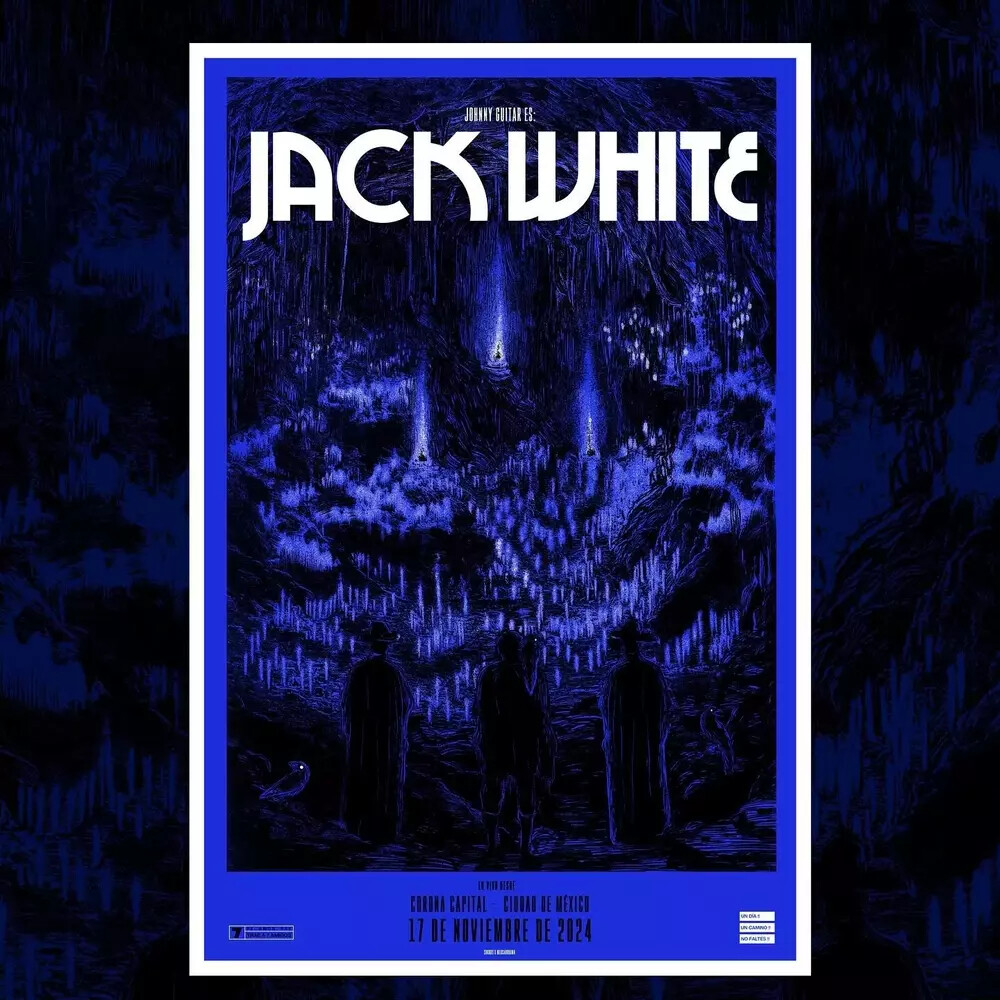 Jack White Corona Capita Nov 17 2024 2025 Concert Poster Limited Edition Print