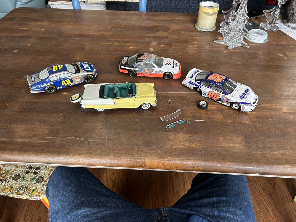 Lot Of 4, 1:24 Die Cast Collectible Cars, RadioShack, NASCAR And More!