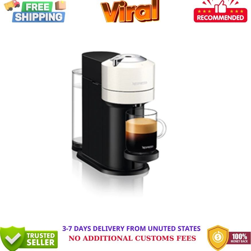 Nespresso Vertuo Next Coffee and Espresso Machine - White (ENV120W) NEW-L👀K