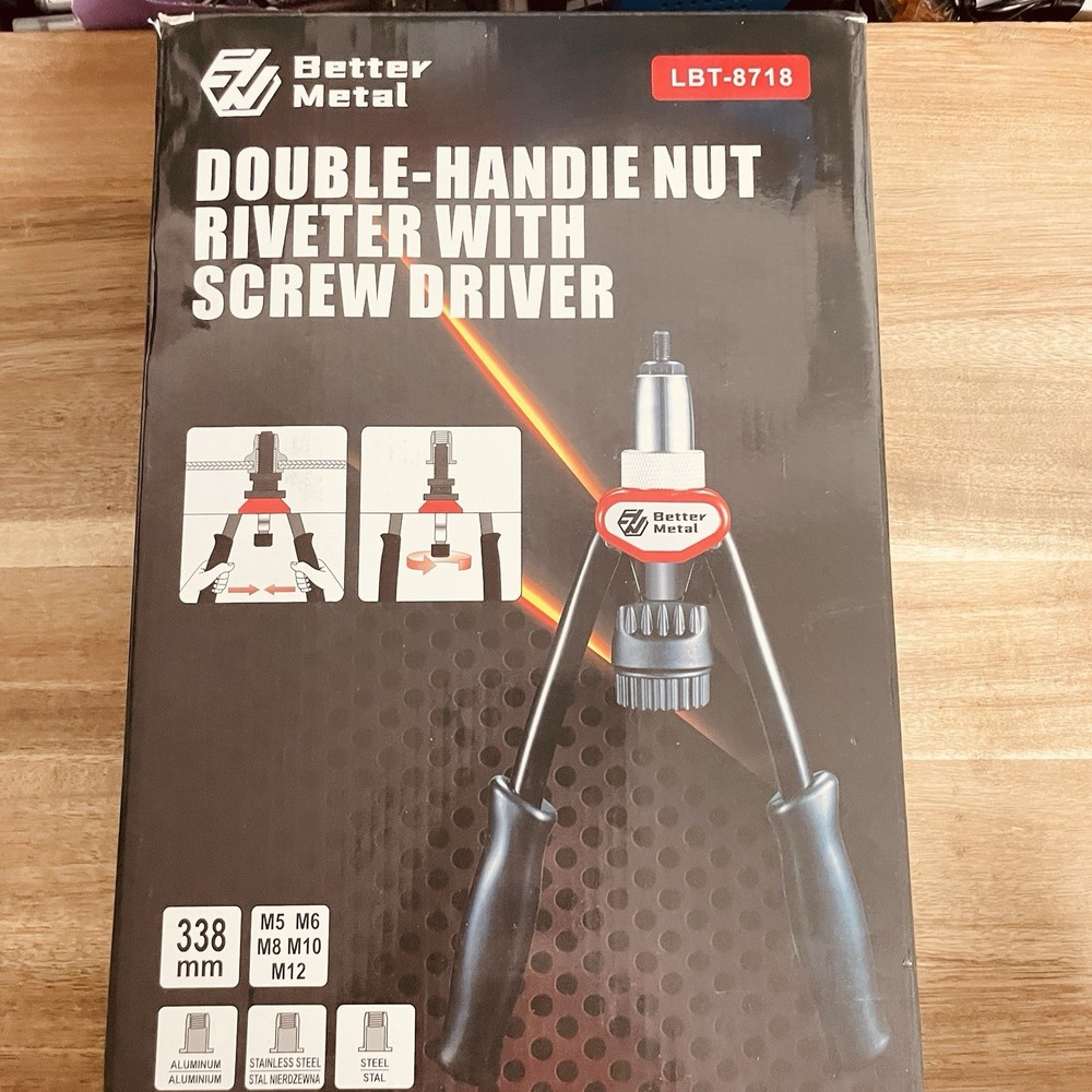 Better Metal Rivet Nut Tool, 13-Inch Rivnut Tool Kit