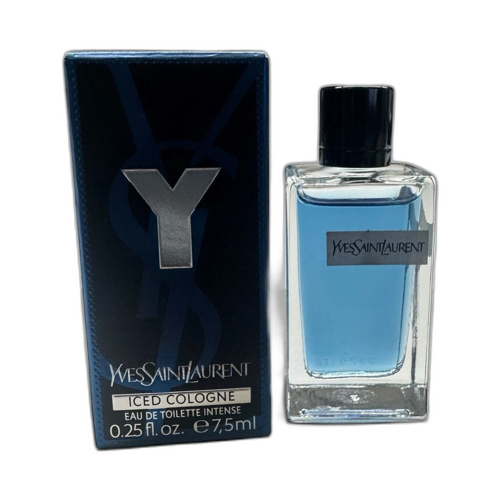 Y ICED COLOGNE YSL YVES SAINT LAURENT 0.25oz / 7.5ml EDT INTENSE MINI NEW IN BOX
