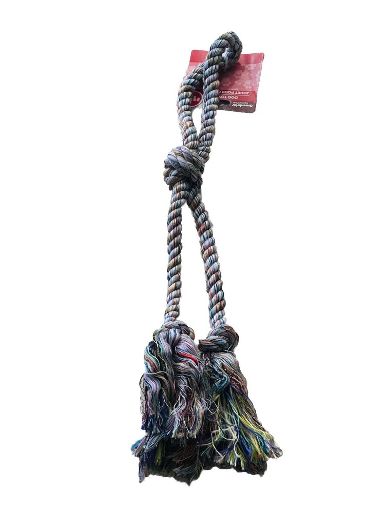 Greenbriar Kennel Club Dog Rope Toy Multicolored Interactive Heavy Duty