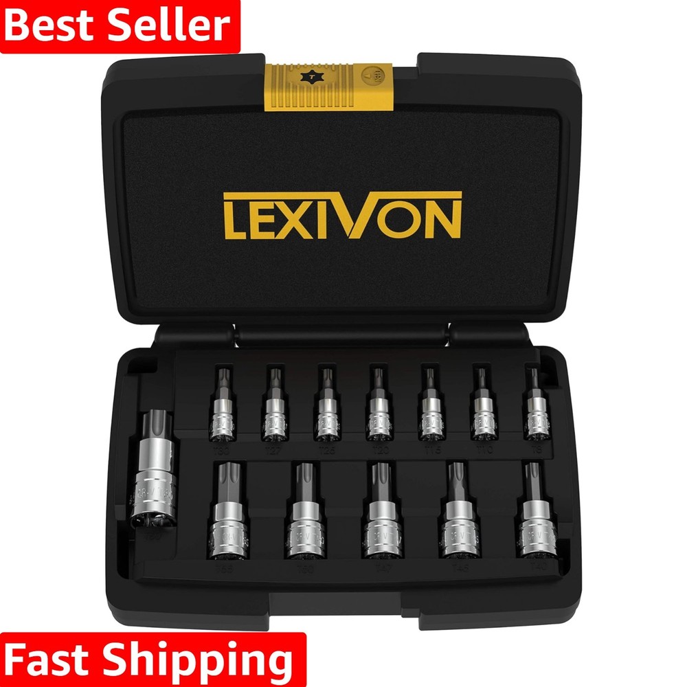 Ultimate 13-Piece Torx Bit Socket Set - Durable S2 Steel with ASTM Certification
