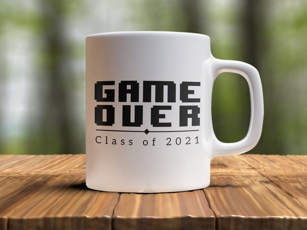 2021 Graduation Gift Mug - Game Over Class of 2021 Grad Coffee Cup