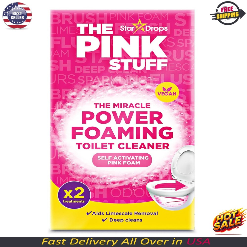 Stardrops - the Pink Stuff - the Miracle Power Foaming Toilet Cleaner - 2 Treatm