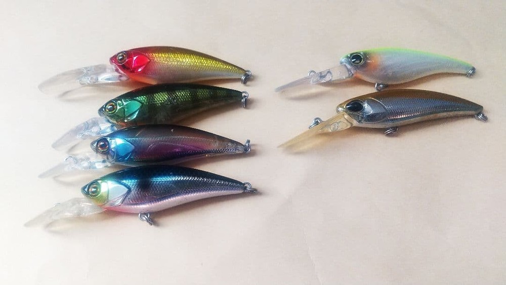JACKAL Realis D-Bill Shad Set Bass Lures 6pcs No Hooks Fishing Tackle