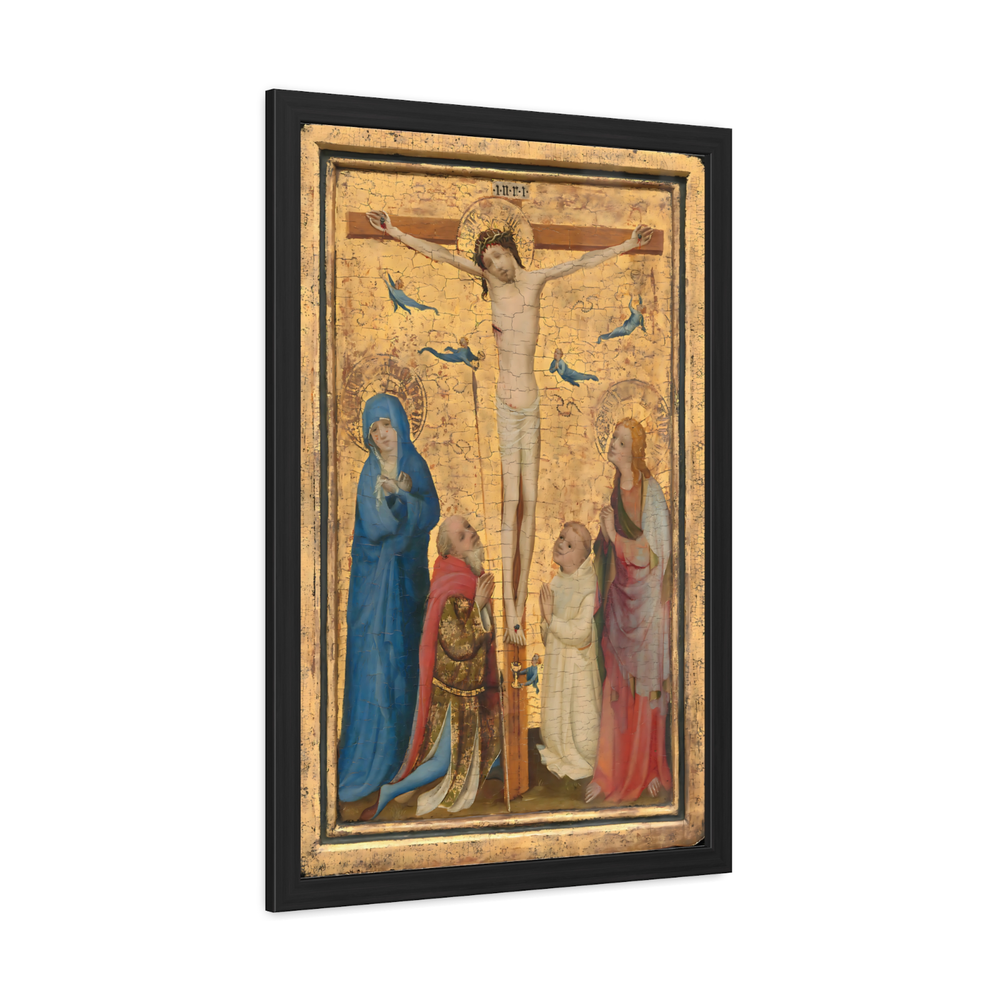 Renaissance Crucifixion Wood Framed Wall Art Home Decor