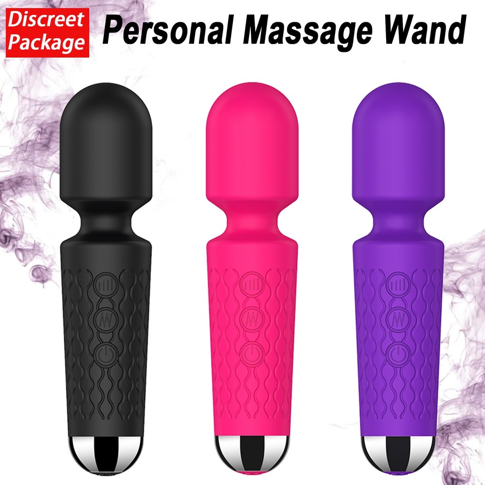 Rechargeable Personal Massage Wand for Women - Multi-Speed Neck Body Leg Arm Vibrator