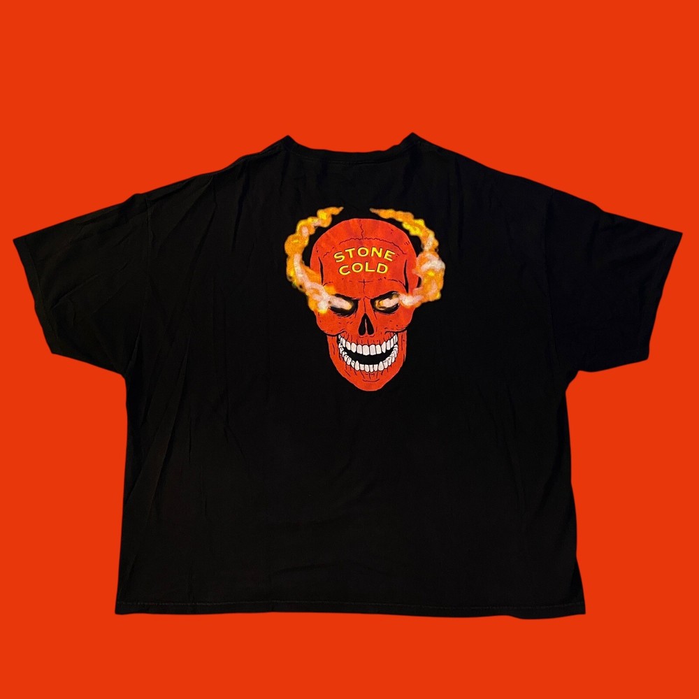 WWE Authentic Stone Cold Steve Austin 3:16  Smoking Red Skull Shirt Men’s 5XL