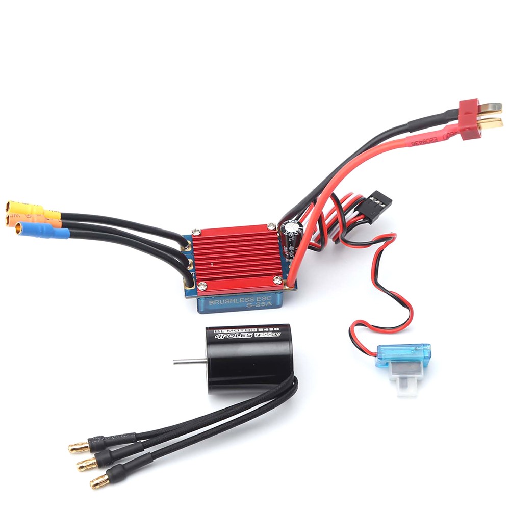 2430 7200KV 4P Sensorless Brushless Motor with 25A Brushless  for RC Car J0Z2