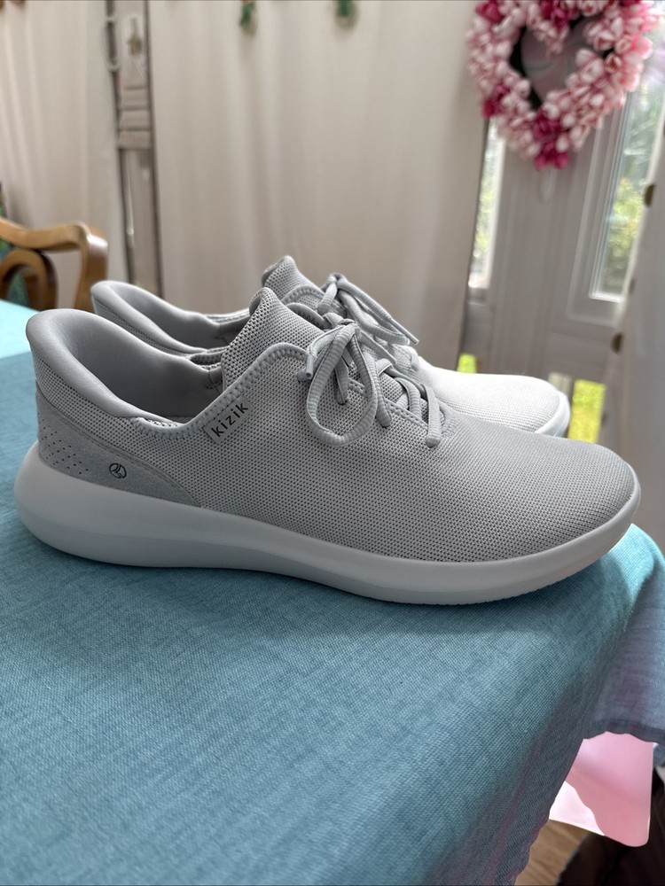 Kizik Madrid Eco Knit Sneakers in Heather Gray - Men's 10.5/Women's 12