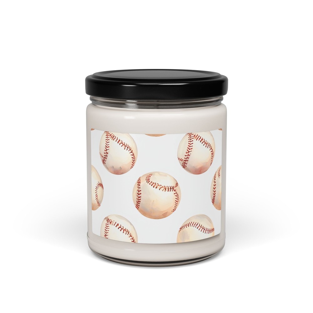 Baseball Soy Candle, 9oz - Sports Lover Gift, Baseball Fan Candle, Home Decor,