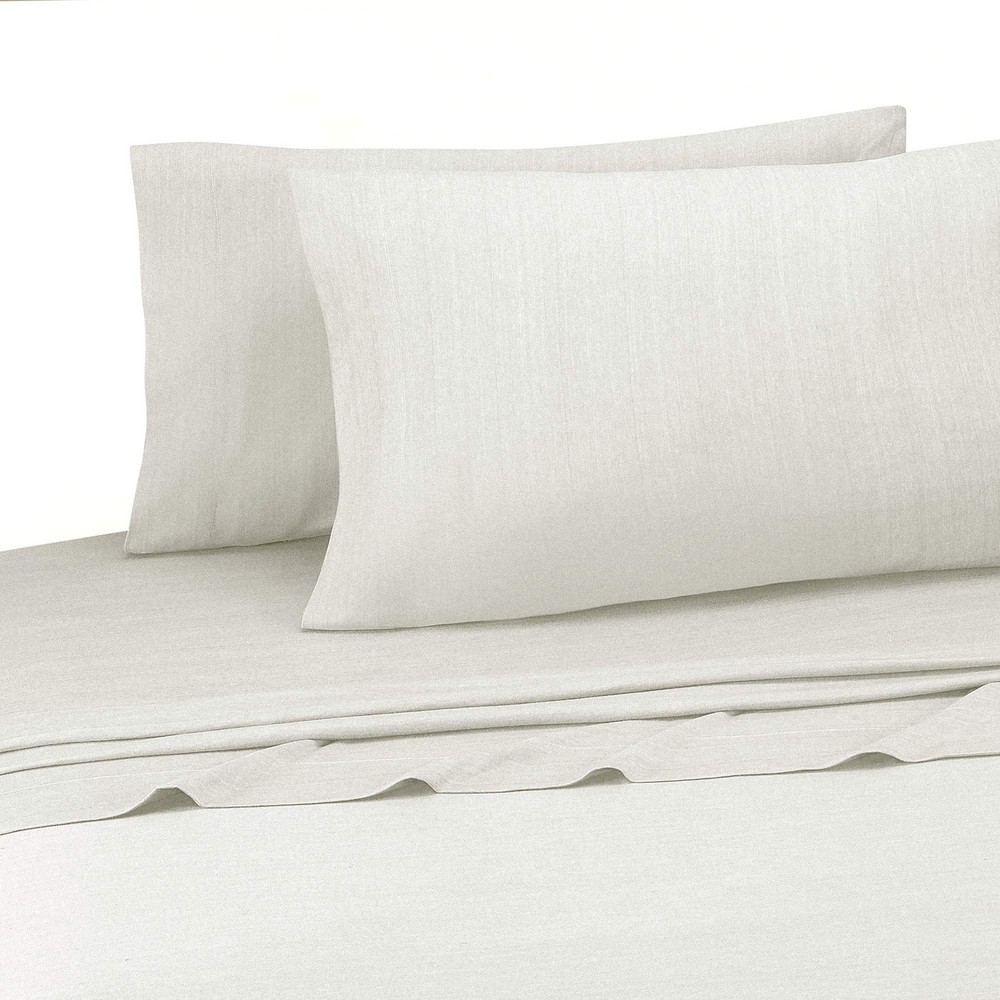 Jersey Knit Sheet Set, Queen, White