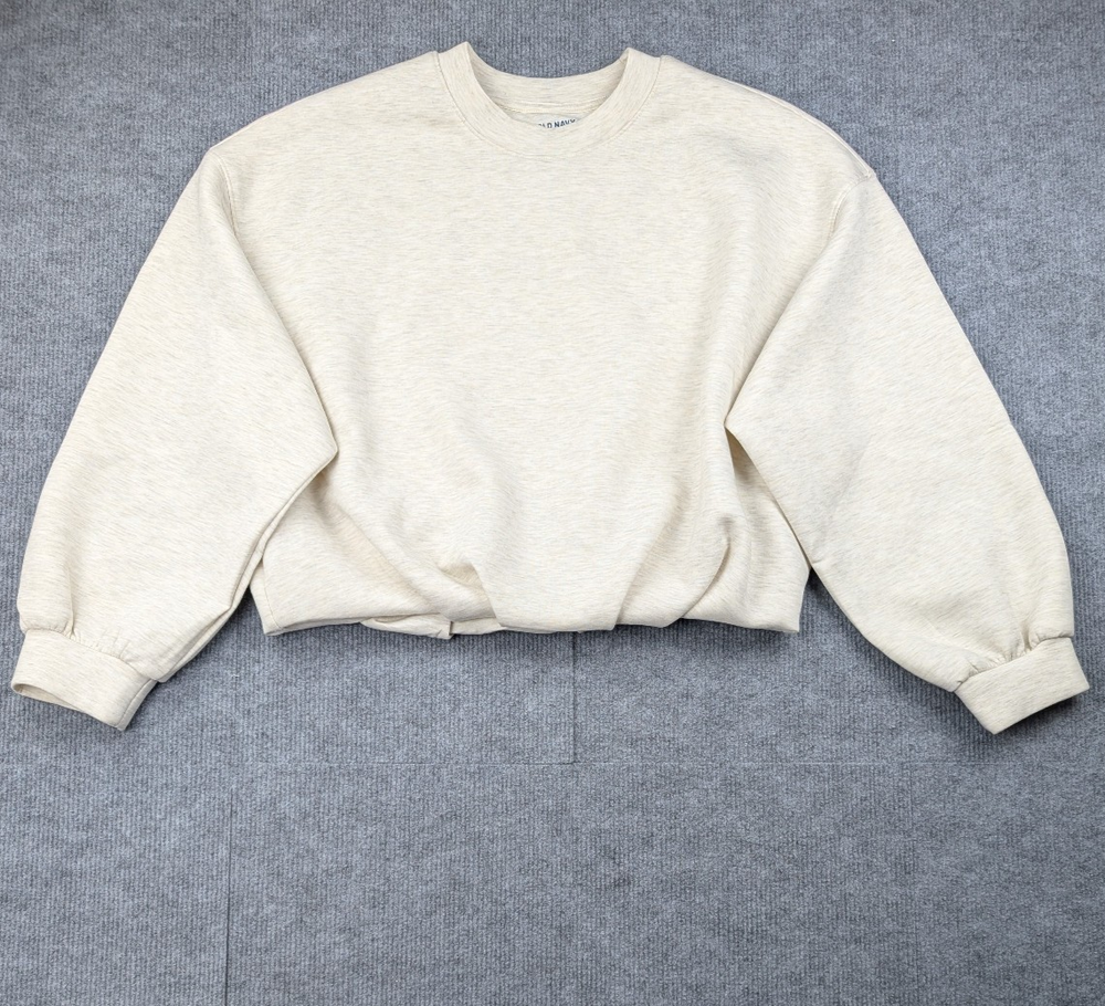 Old Navy Bounce Fleece Sweatshirt Womens XL Bubble Hem Athleisure Softstreme