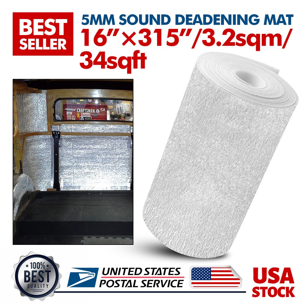 5mm Thickness Thermal Sound Deadener Car Heat Shield Insulation Noise Reduce Mat
