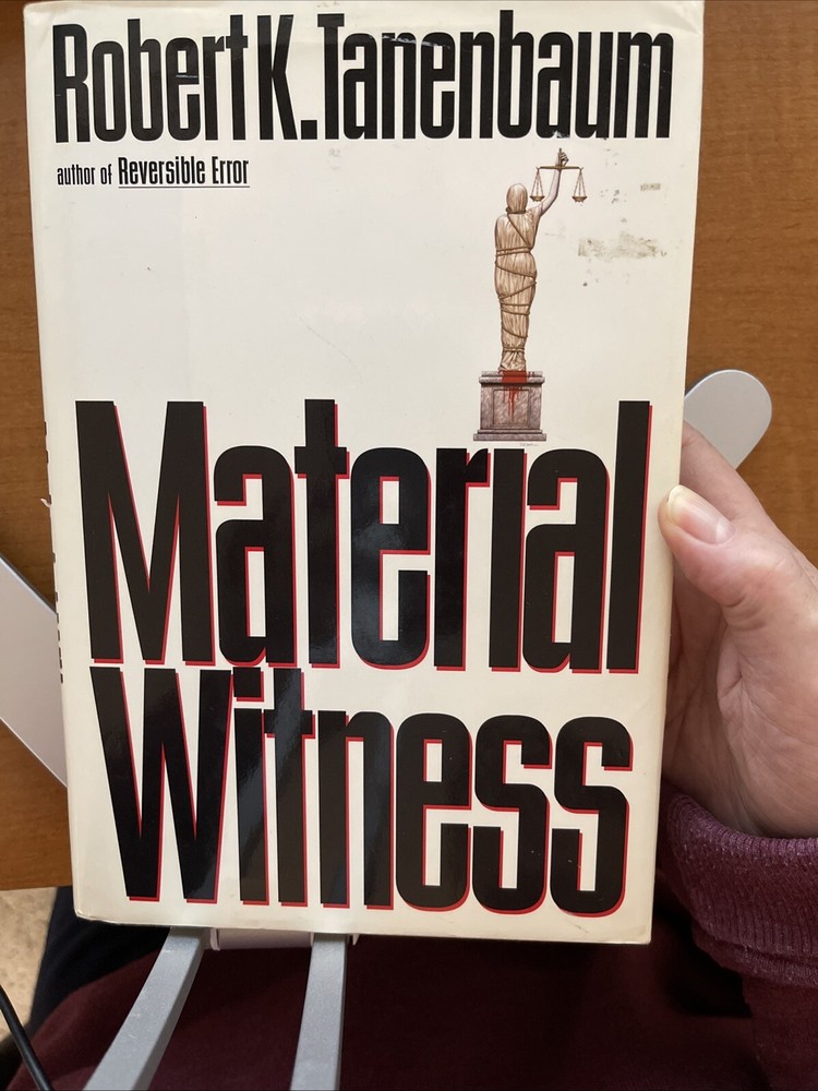 Material Witness by Robert Tanenbaum (1993, Hardcover)