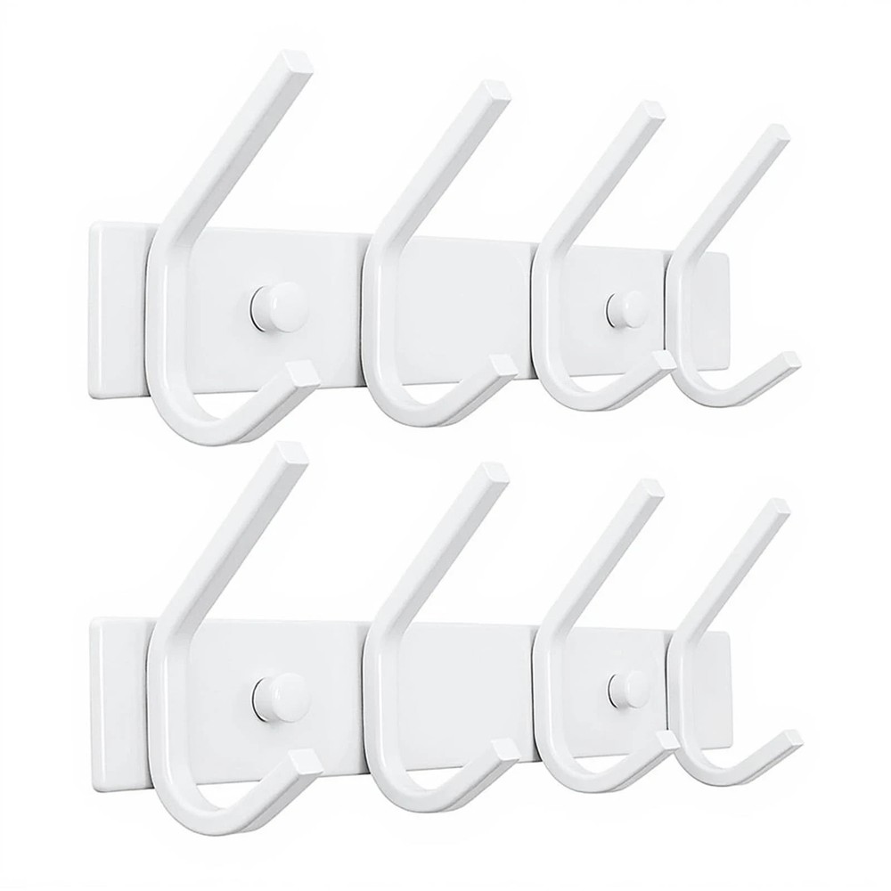 2 Pack Coat Rack Wall Mount, Coat Hooks for Wall, Entryway Coat Hanger Wall M...