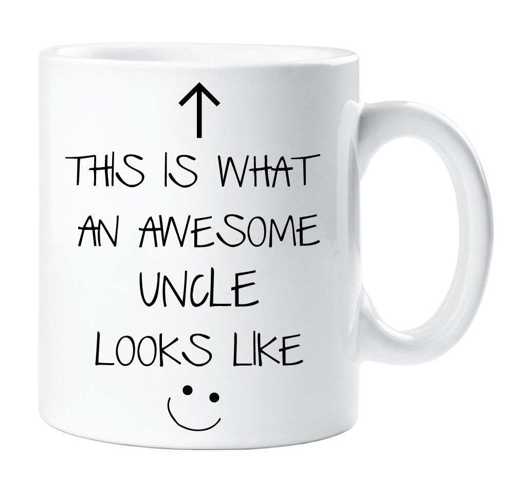 Awesome Uncle Mug V2 - Ceramic Novelty Gift for Cool Uncles  
