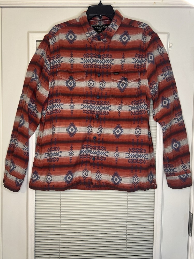 American Outdoor Co. True Grit Southwest Shirt Jacket Shacket Size XL