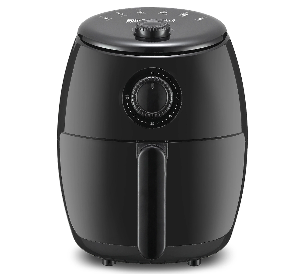 Elite Gourmet 2.1-qt Hot Air Fryer-Black
