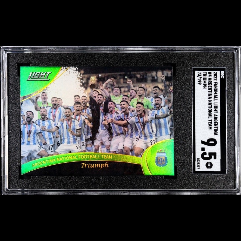 SGC 9.5 2022-23 Fansmall Argentina Triumph Lionel Messi /199 SP GOAT #4 POP 1🐐