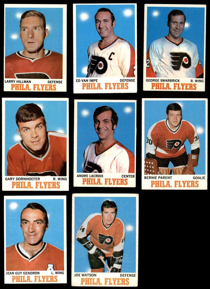 1970-71 Topps Philadelphia Flyers Hockey Team Set 3.5 VG+ Condition