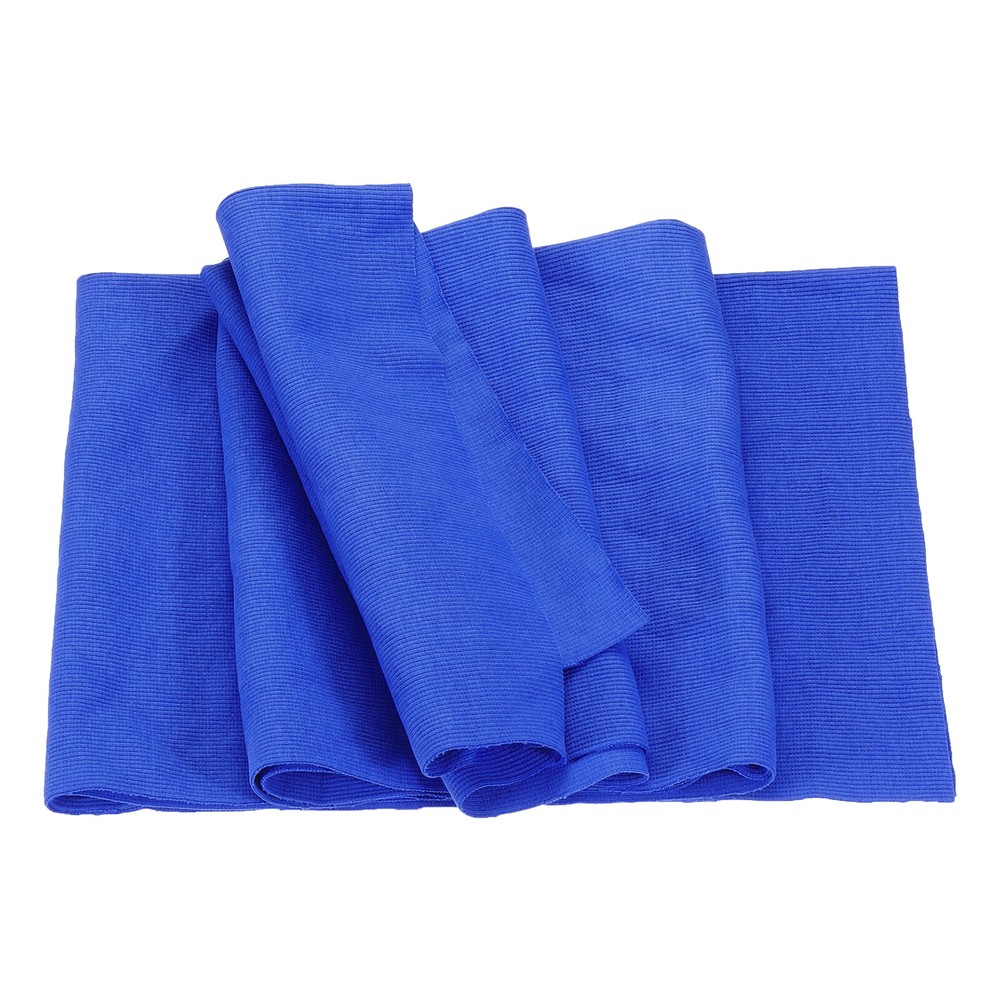 50cm x 1.2m Elastic Cuffs Ribbed Trim Cotton Fabric Knitted Stretch Band Blue