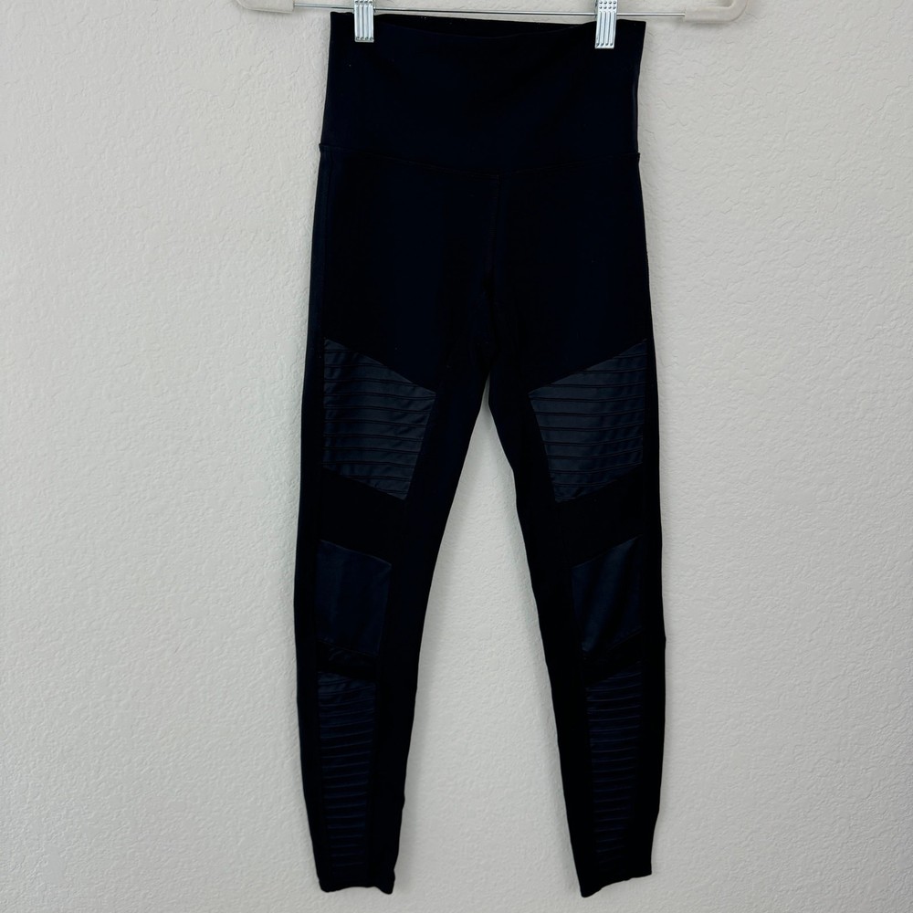 Alo Yoga High Waist Moto Legging for Women Stretch Active Black Size XS