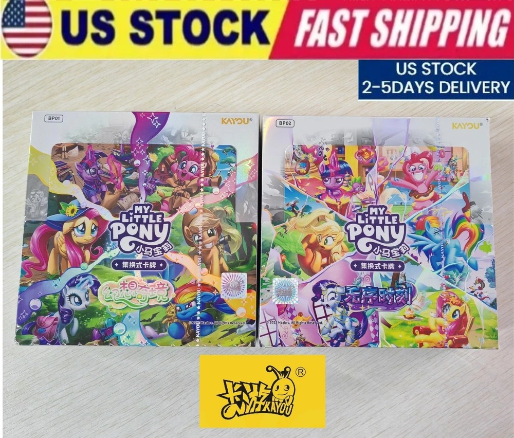 Lot 2 Kayou Hasbro My Little Pony Offical TCG Battle Boxes 1st&2nd Expansion Set