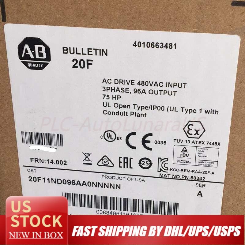 20F11ND096AA0NNNNN Allen-Bradley PowerFlex 753 AC Drive  US Free Tax