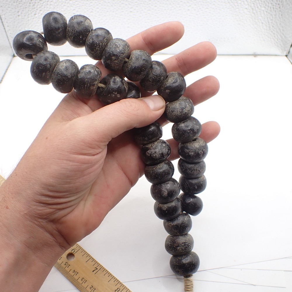 Magic Thai Prayer MALA Amulet Buddhism Luck Wealth Talisman Asian Wood Old Beads