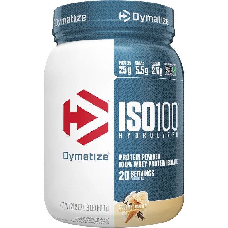 Dymatize ISO100 Hydrolyzed Whey Isolate Protein Powder,  Vanilla, 20 Servings