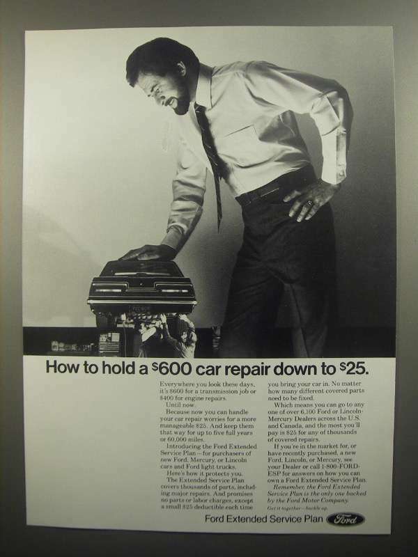 1984 Ford Extended Service Plan Ad - Hold Repair Down