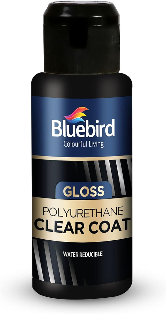 3.4 Fl Oz Polyurethane Clear Coat for Furniture, Paintings, Water-Based Professi