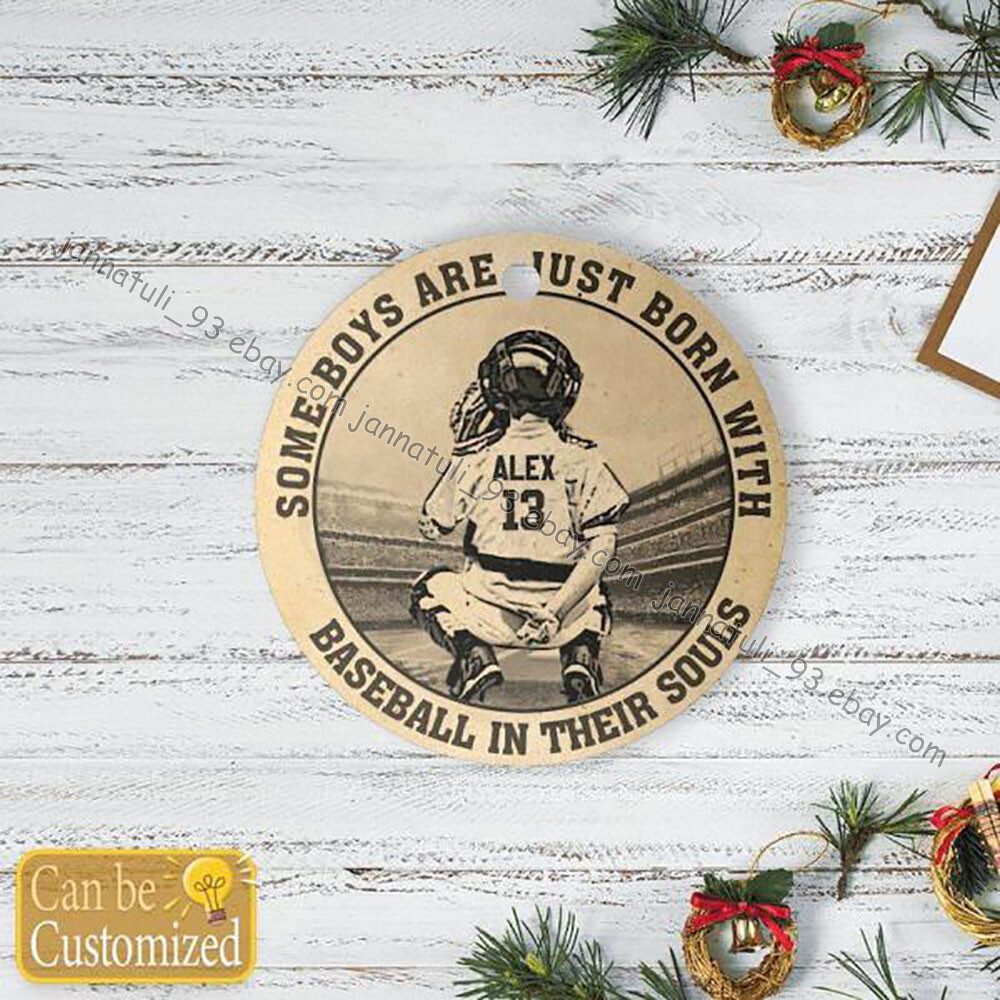 personalized baseball ornaments, Baseball ornaments, baseball player ornament...