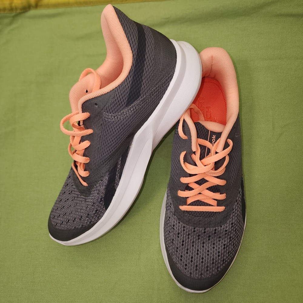 Reebok Speed Breeze Running Shoes Sz 9 Dark Grey Orange Memory Tech