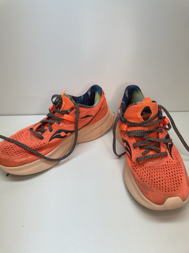 Saucony Guide 15 Running Shoes Women’s Size 10 Orange Blue Outer Space