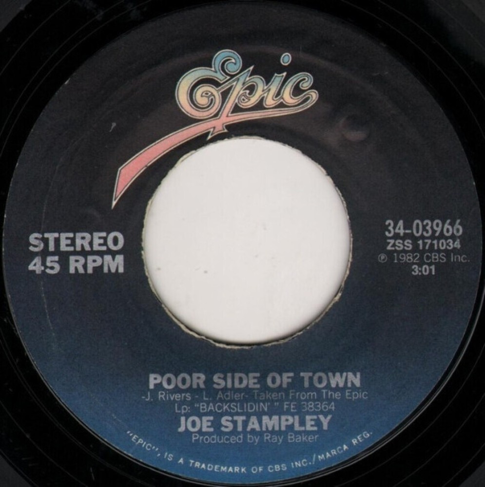 Joe Stampley - Poor Side Of Town (7