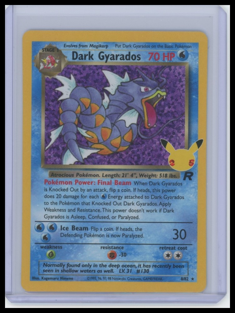 Dark Gyarados #8/82 Celebrations: Classic Collection Near Mint or Better