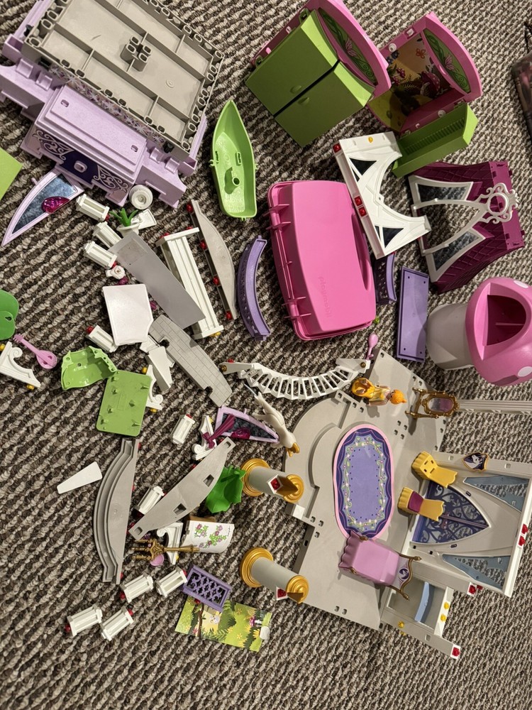 Playmobil Princess Castle Accessories Lot and Fairy Mushroom set