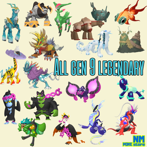 Gen 9 Legendary Pokemon Bundle for Scarlet & Violet  