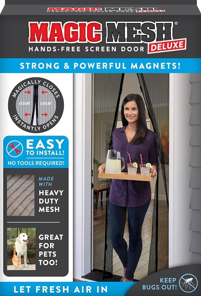 Magic Mesh Deluxe Hands Free Magnetic Screen Door 39