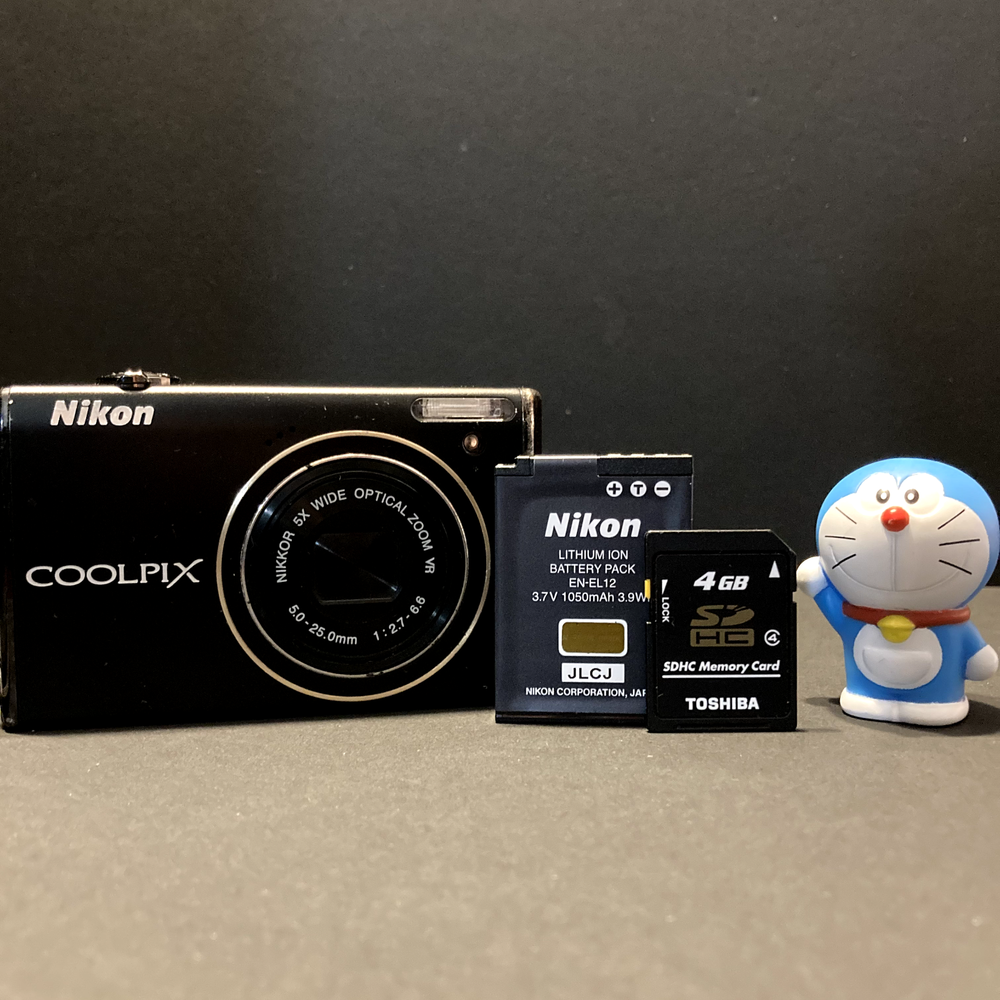 Nikon Coolpix S640 Black 12.2MP Compact Digital Camera Tested w/Battery , SDCard