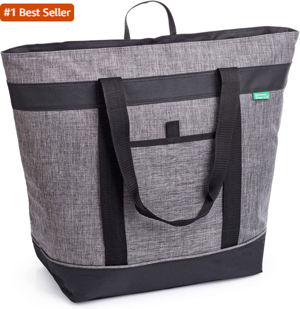 Jumbo Insulated Charcoal Cooler Bag with HD Thermal Protection - Premium Collapsible Design