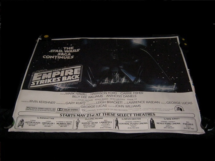 1980 NEW YORK SUBWAY Star Wars EMPIRE STRIKES BACK Darth Vader Style LINENBACKED