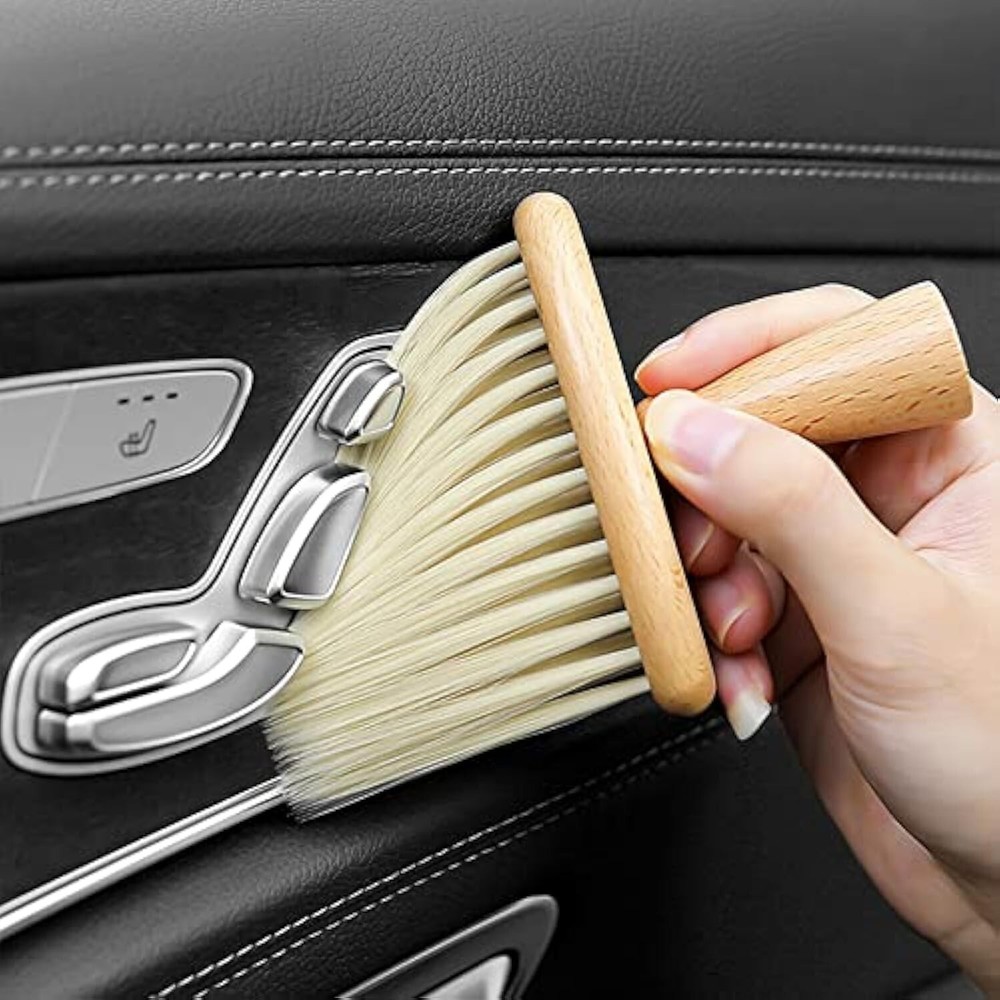 High Density Ultra Soft Detail Brush Automotive Interior Cleaning Tool Kit Br...